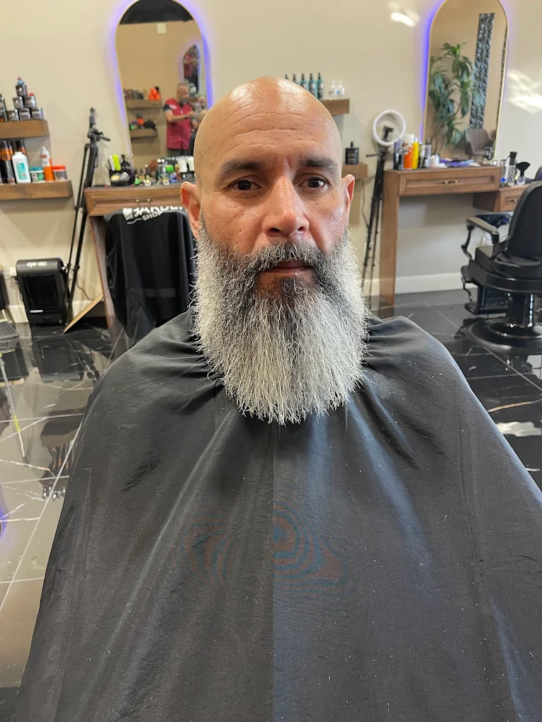 Full beard grooming service in the shop